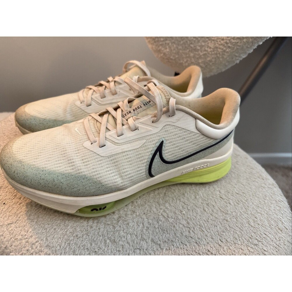 Nike Air Zoom Infinity Tour NEXT% Mens 10 W Golf Shoes White & Ghost Green